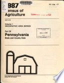 1987 census of agriculture Volume 1, Geographic area series
