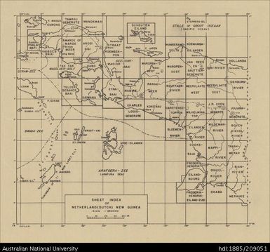 Indonesia, Dutch New Guinea, Bloemen-Rivier, Provisional, 1943, 1:250 000 (reverse)