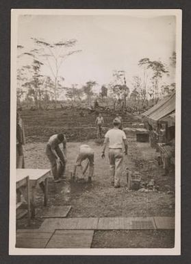 [Servicemen Playing Horseshoes]