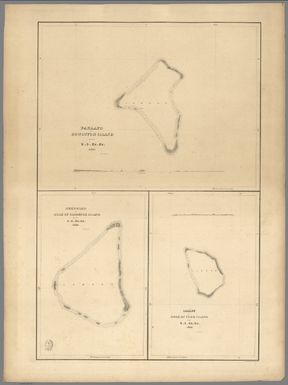 Fakaafo (Fakaofo) or Bowditch Island, by the U.S.Ex.Ex. 1841. Nuku-Nono (Nukunonu Atoll) or Duke of Clarence Island, by the U.S.Ex.Ex. 1841. Oatafu or Duke of York Island, by the U.S.Ex.Ex. 1841.