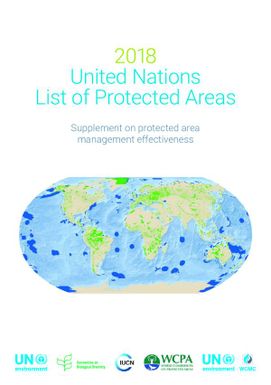 United Nations list of protected areas. Supplement on protected area management effectiveness.