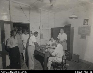 Mill office and workers