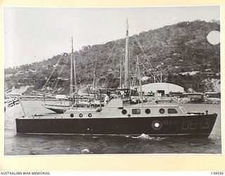 PORT MORESBY, PAPUA. RAAF 08 TYPE CRASH LAUNCH. THE COLOUR SCHEME, BLACK AND YELLOW, WAS ESSENTIAL FOR VISIBILITY FROM THE AIR
