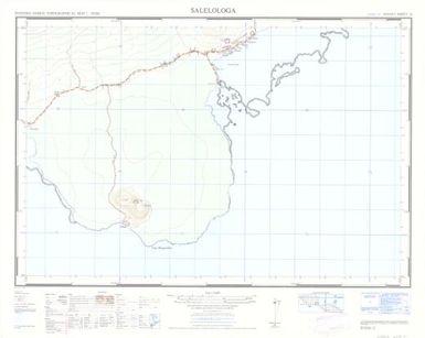 Western Samoa topographical map 1:20,000: Salelologa (Sheet 16)