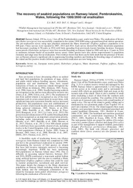 The recovery of seabird populations on Ramsey Island, Pembrokeshire, Wales, following the 1999/2000 rat eradication