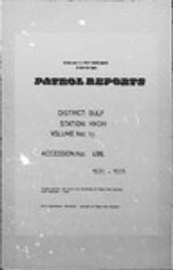 Patrol Reports. Gulf District, Kikori, 1930-1931