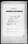 Patrol Reports. West Sepik District, Vanimo, 1961 - 1962