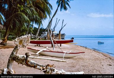 Tahiti - Moorea, beach at Hotel Bali Kai (Matiehani)