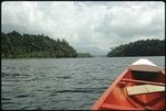 Shoreline view from a boat