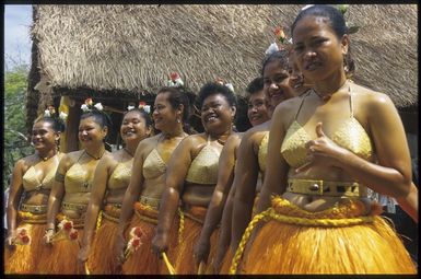 Palauan women performing at the 8th Festival of Pacific Arts, Noumea, New Caledonia