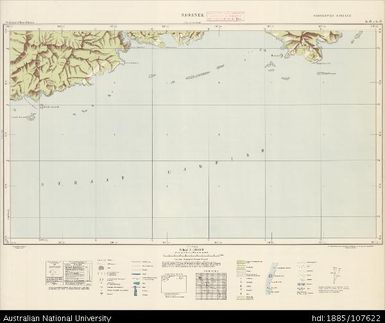 Indonesia, Western New Guinea, Saoanek, Series: Nederlands-Nieuw-Guinea, Sheet 6-D & 6-E, 1957, 1:100 000