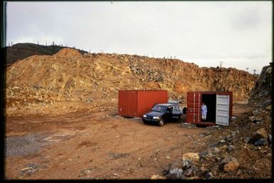 Quarry campsite (shipping containers)