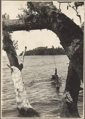 Near Ambasi village, North Coast [men fishing, Papua New Guinea] Frank Hurley