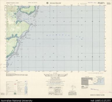 Papua New Guinea, Admiralty Islands, Momote SW, Series: AMS T893, Sheet 3650 I SW, 1:25 000, 1959