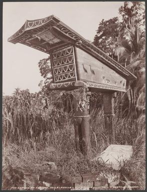 Islet shrine of Tendao, Vella Lavella, Solomon Islands, 1906, 2 / J.W. Beattie