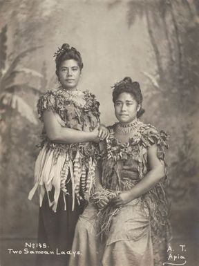 Two Samoan Ladys. From the album: Photographs of Apia, Samoa