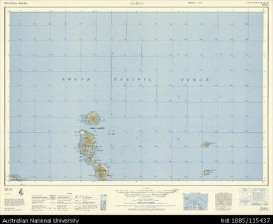 Papua New Guinea, New Ireland, Mabua, Series: AMS T504, Sheet SA 56-10, 1959, 1:250 000