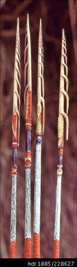 Febi arrows with barbed cassowary bone points