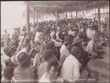 Audience for the church congress at Honggo, Solomon Islands, 1906, 3 / J.W. Beattie