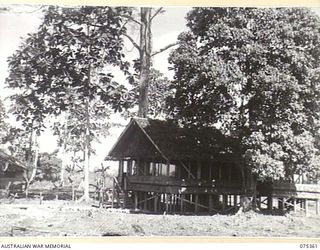 LAE, NEW GUINEA. 1944-02-18. THE NEW LIVING QUARTERS RECENTLY COMPLETED FOR THE GENERAL OFFICER COMMANDING, NEW GUINEA FORCE