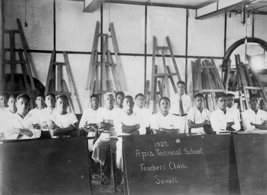 Apia Technical School, teachers' class