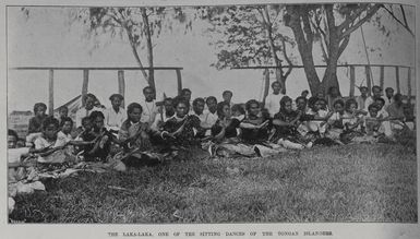 The Laka-Laka, one of the sitting dances of the Tongan Islanders