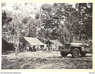 CAPE CUNNINGHAM, NEW BRITAIN, 1944-12-16. THE CAMP AREA, 2/2 FORESTRY COY