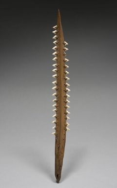 Sharp sword with shark teeth