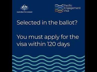 The Department of Home Affairs has now completed their random selection of the 2026-27 PEV ballot.