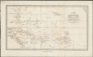 A chart of Polynesia or groups of islands spread over the north & south Pacific Oceans between the latitudes 30°N and 30°S and longitudes 110°W and 130°E / engraved by W.H. Lizars, Edinr