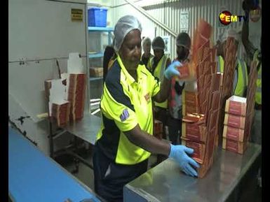 SENATOR VISITS FACTORY