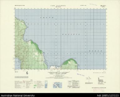 Papua New Guinea, New Ireland, Cape Namorodu, Series: AMS T795, Sheet 6247 II, 1964, 1:50 000