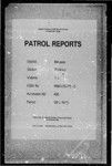 Patrol Reports. Western District, Balimo, 1974 - 1975