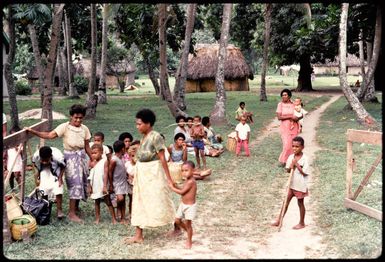 Waiting for a bus in Fiji, 1971