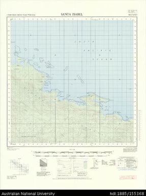 Solomon Islands, British Solomon Islands Protectorate, Santa Isabel, Series: X711, Sheet 7-159-13, 1970, 1:50 000