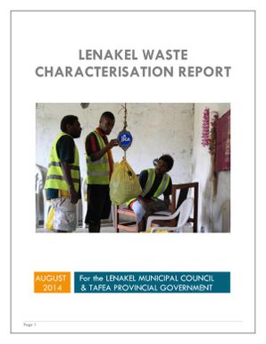 Lenakel waste characterisation report.