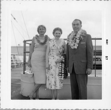 Rear Admiral Lewis S. Parks in Hawaii on Vacation