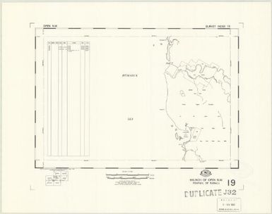 Milinch of ... : fourmil of ... (19 - Fourmil of Rabaul - Milinch of Open NW)