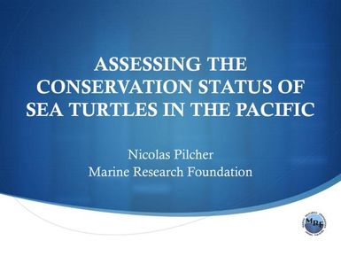 Assessing the conservation status of sea turtles in the Pacific