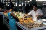 French Polynesia, market scene in Papeete