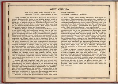 (Text Page) West Virginia.