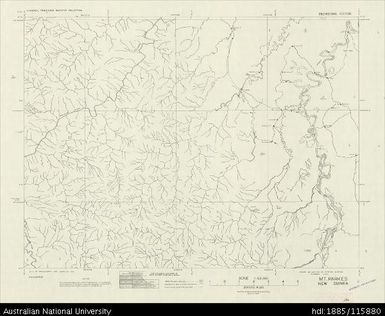 Papua New Guinea, Mt Parkes, Provisional map, Sheet NMO-55-029, 1956, 1:63 360