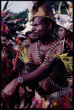 South Pacific Festival of the Arts, Apia, 1996. Performer from Papua New Guinea