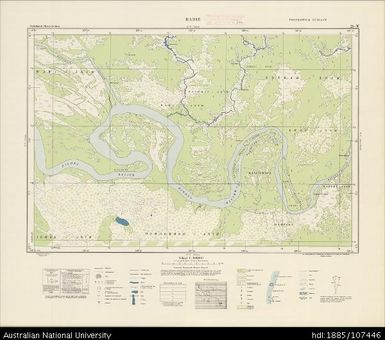 Indonesia, Western New Guinea, Badie, Series: Nederlands-Nieuw-Guinea, Sheet 26-W, 1956, 1:100 000