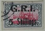 Stamp: Samoan Five Shillings