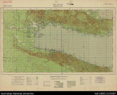 Papua New Guinea, Southern New Guinea, Milne Bay, 1 Inch series, Sheet 2007, 1943, 1:63 360