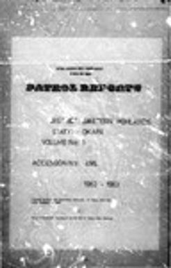 Patrol Reports. Eastern Highlands District, Okapa, 1962 - 1963