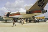 Federated States of Micronesia, people at airport on Yap Island