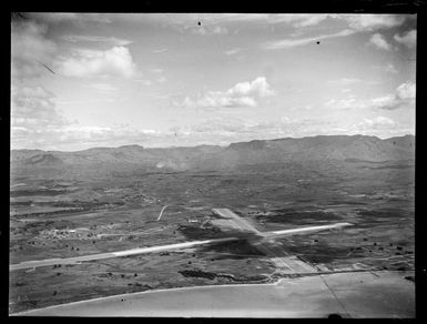 Nandi Airfield with mountains beyond, Fiji