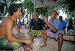 Men sing a lani at party, Sialeva